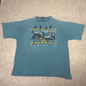 Vintage Signal Sports American Sport Baseball T-Shirt XXL Teal 90s Single Stitch